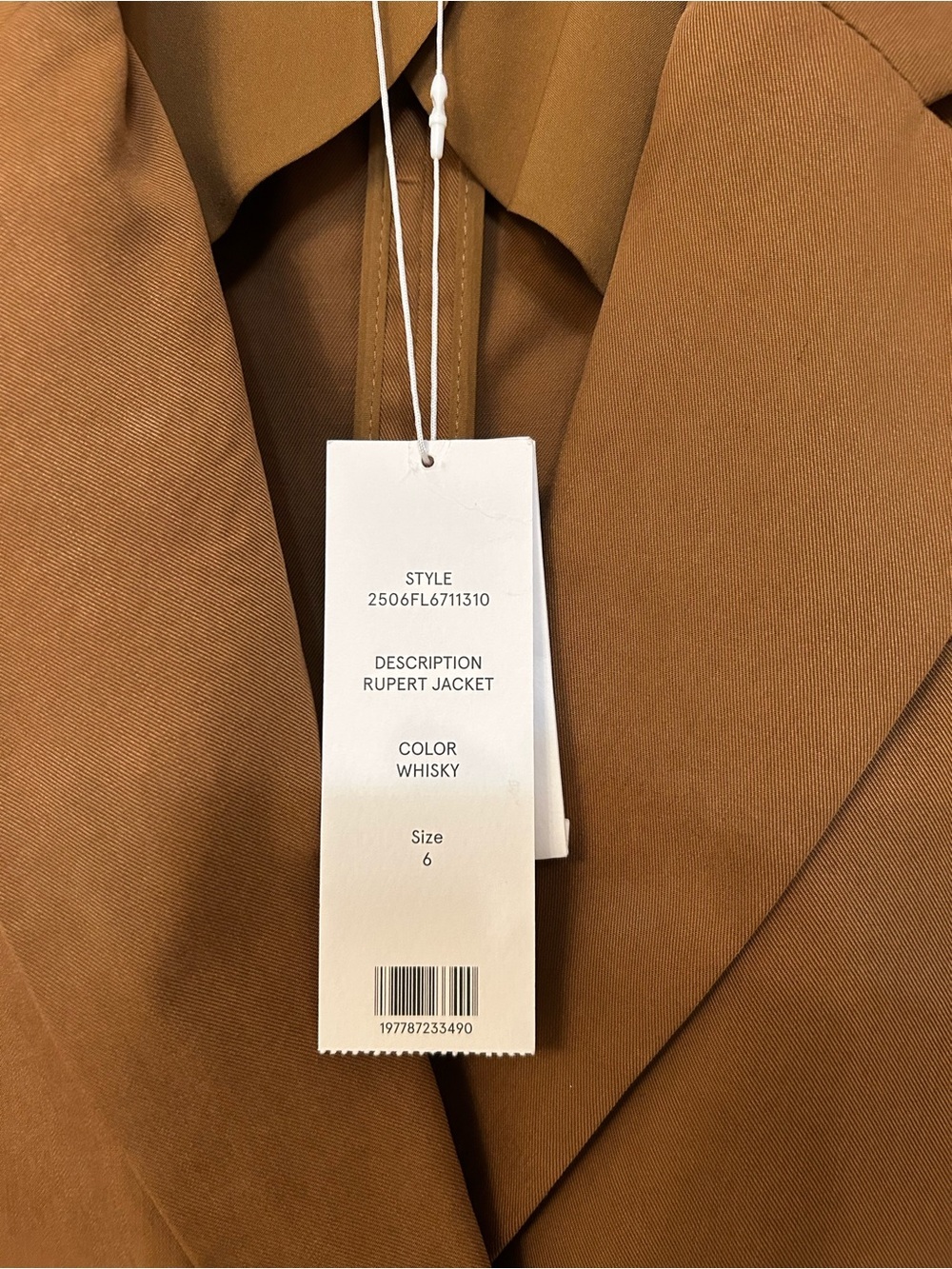 Veronica Beard Rupert Double-Breasted Blazer in Whiskey Size 6 - Picture 10 of 16